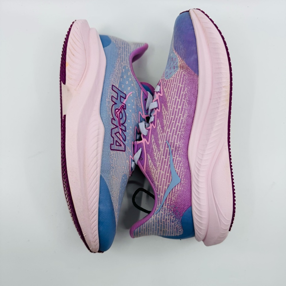 HOKA Mach 6 Youth Running Sneakers Color Grape Agate/Lupine SZ 3.5 Youth - Picture 7 of 9
